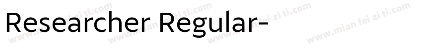 Researcher Regular字体转换